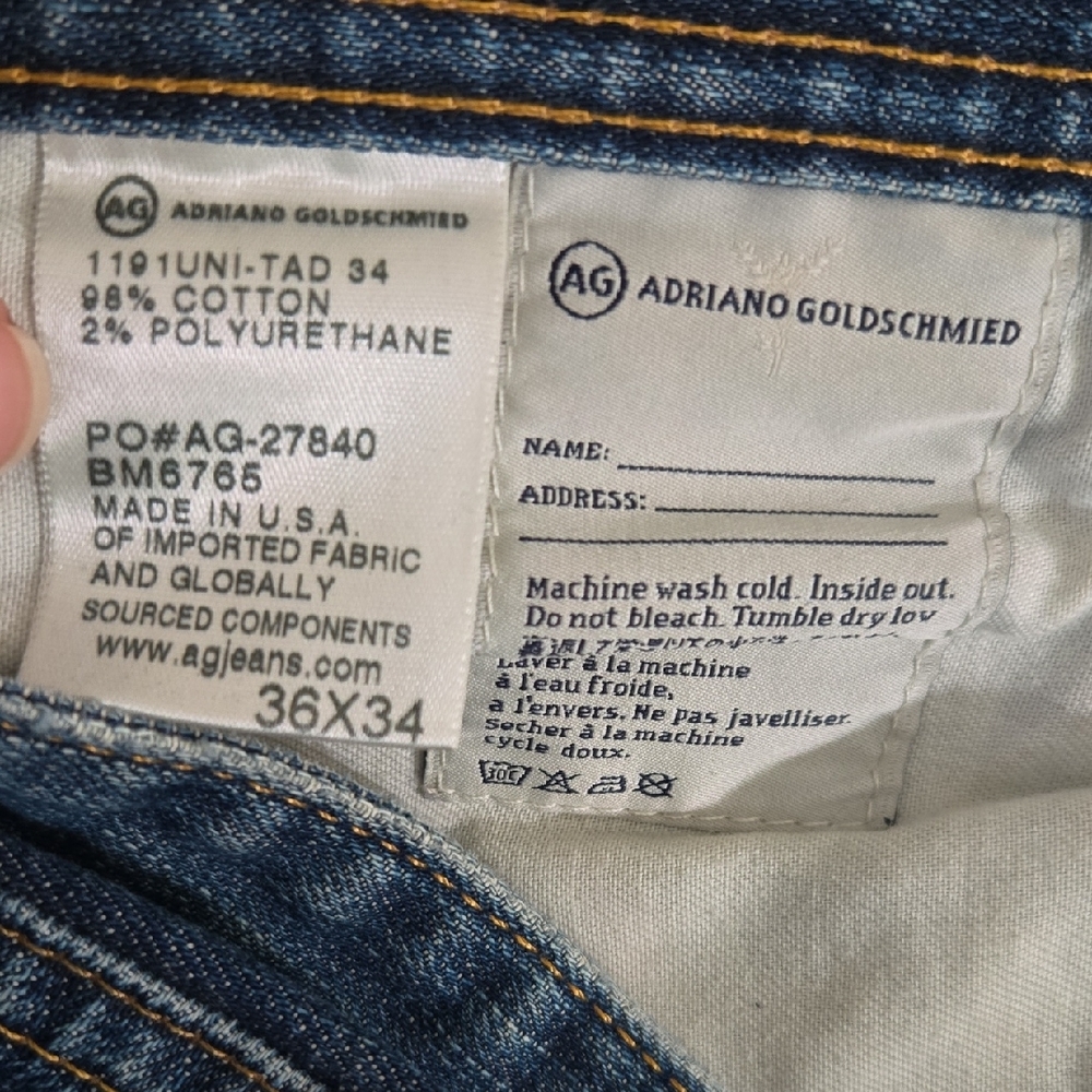 AG Adriano Goldschmied Dark Blue Slim Jeans - Picture 6 of 6
